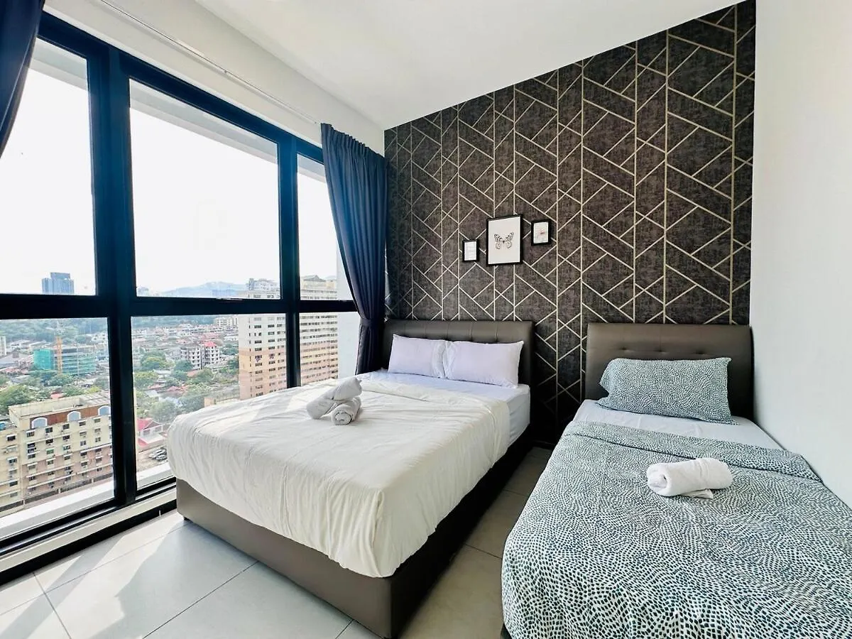 Urban Rooftop Veiw Penang 3Br 10 Pax Jelutong Malásia