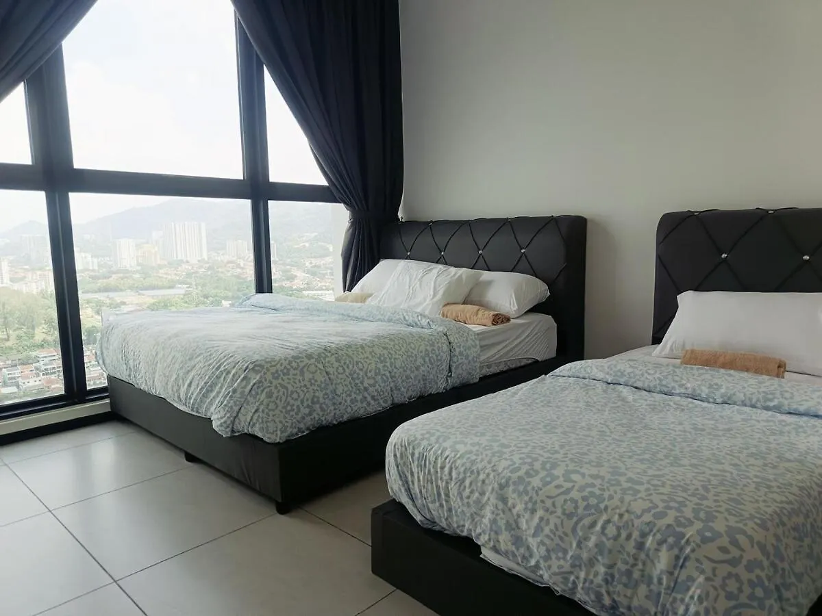 Urban Rooftop Veiw Penang 3Br 10 Pax Jelutong 0*,
